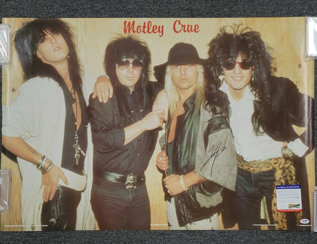 Vince Neil signed Motley Crue Vintage 24x36 Poster Autograph ~ PSA/DNA COA