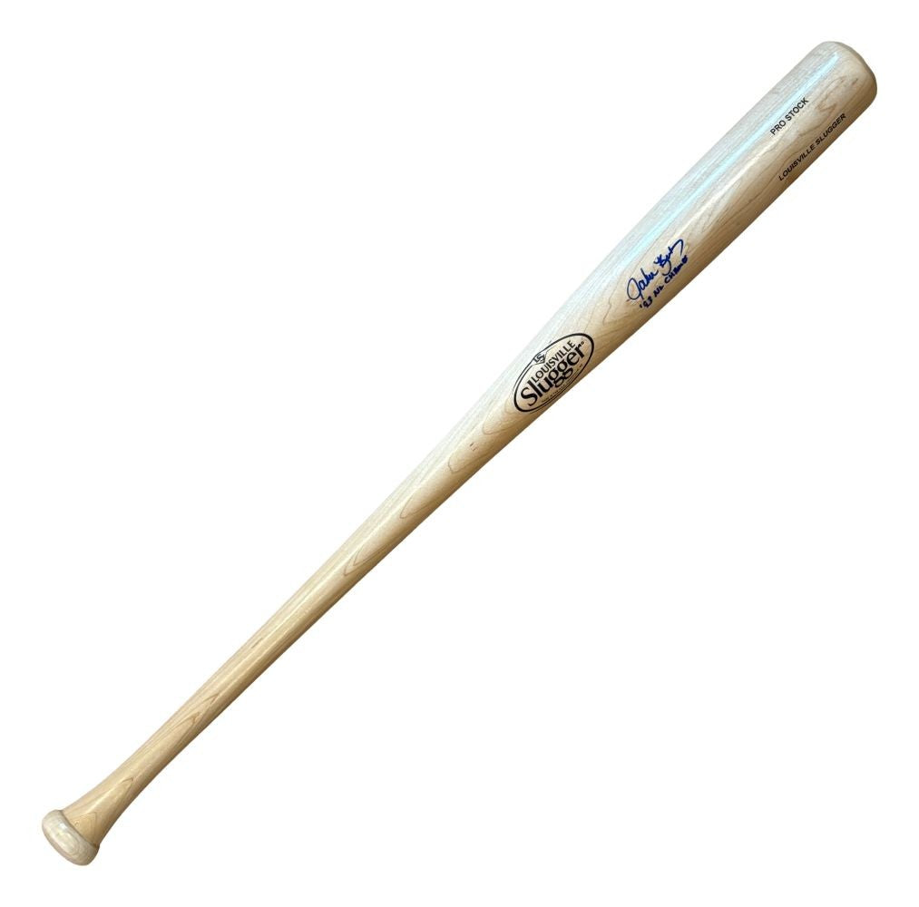 John Kruk Phillies Signed Tan Louisville Slugger Bat 93 NL Champs BAS