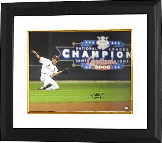 So Taguchi signed Cardinals 16x20 Photo Slide Framed 06 WS English/Japanese LEAF