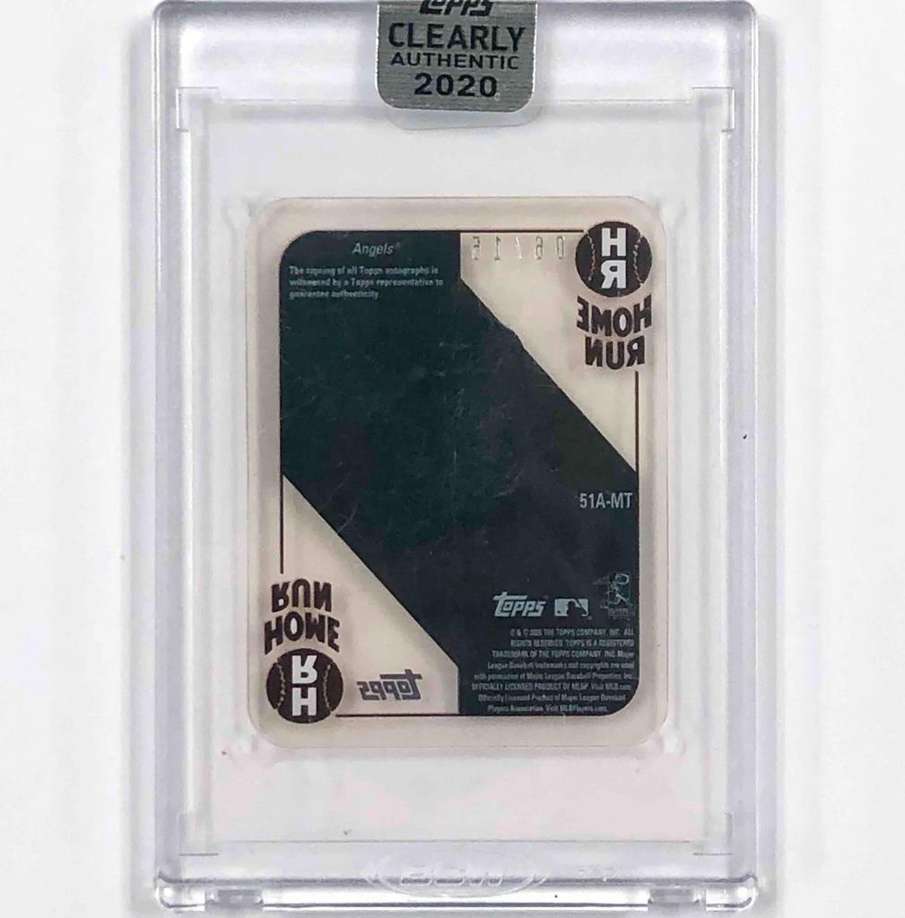 2020 Topps Clearly Authentic auto Mike Trout on-card autograph Case Hit /15