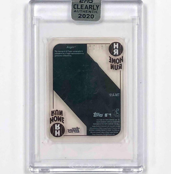 2020 Topps Clearly Authentic auto Mike Trout on-card autograph Case Hit /15