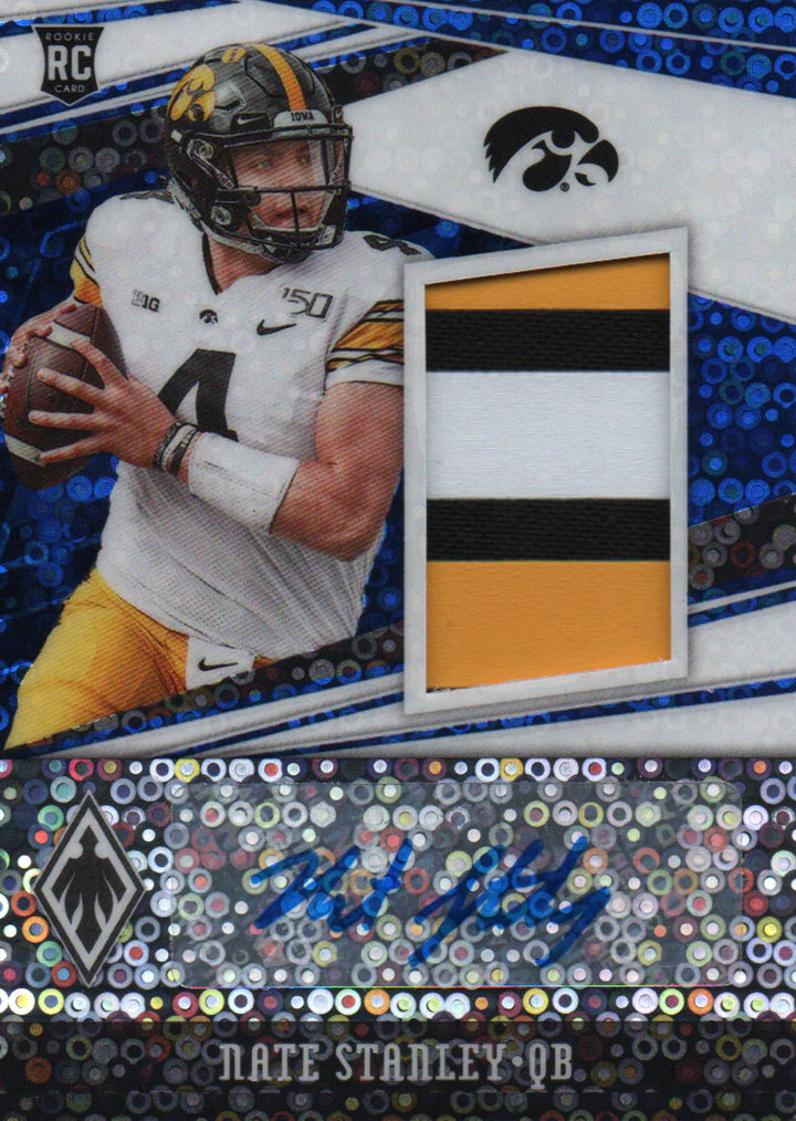 Nate Stanley Autographed 2020 Panini Chronicles Draft Picks Phoenix Rookie Jerse