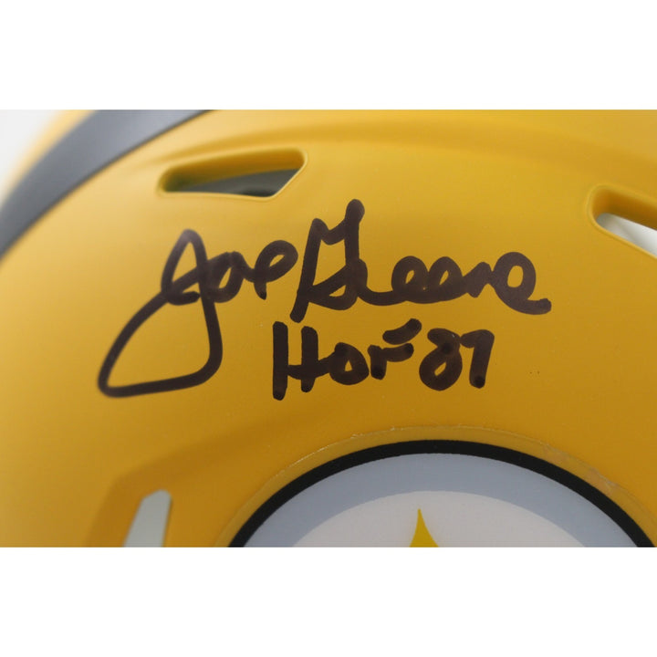 Joe Greene Autographed Pittsburgh Steelers Alt 25 Mini Helmet Beckett WIT 56961