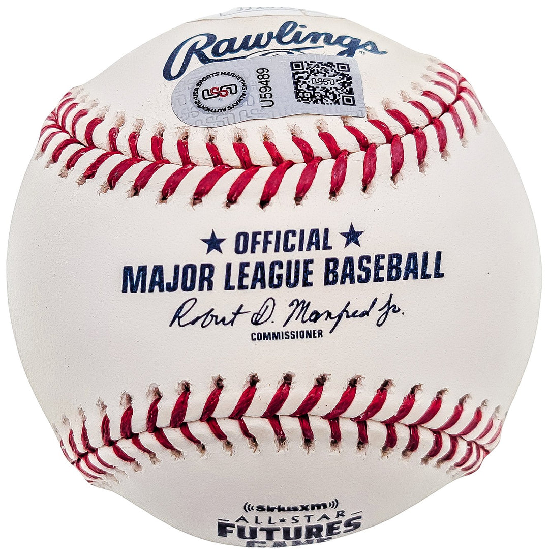 Fernando Tatis Jr Auto MLB 2018 All Star Futures Game Logo Baseball Viva RD JSA