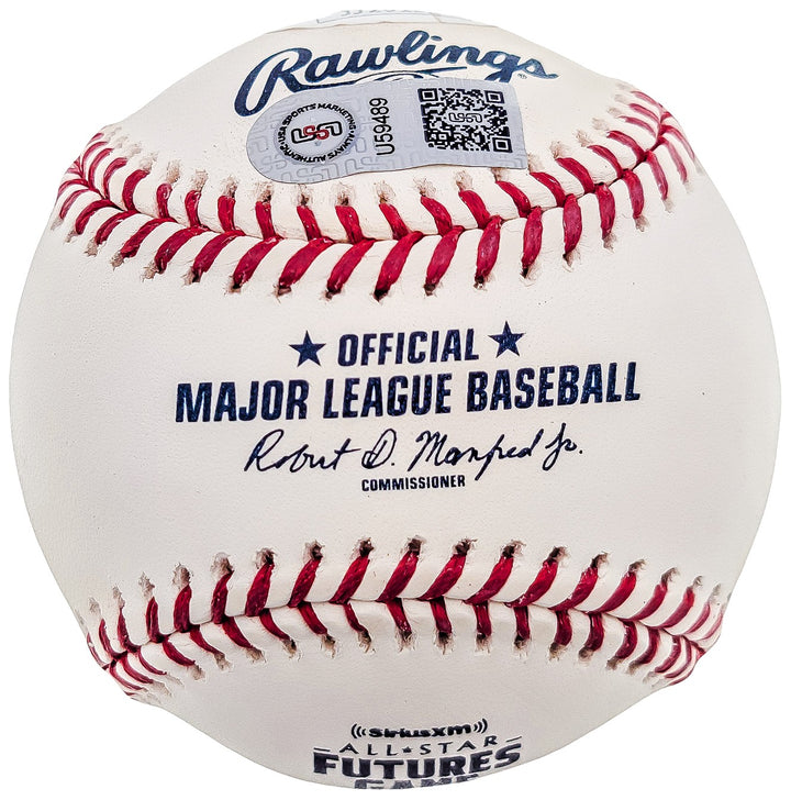 Fernando Tatis Jr Auto MLB 2018 All Star Futures Game Logo Baseball Viva RD JSA