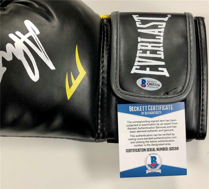 ANDY RUIZ JR Autograph Signed black Everlast Boxing Glove ~ Beckett BAS COA