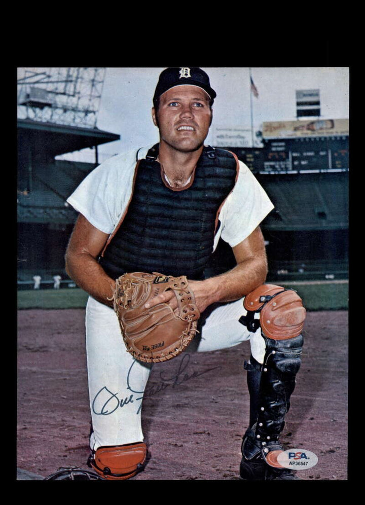 Bill Freehan PSA DNA Signed Vintage 8x10 Photo Autograph Tigers
