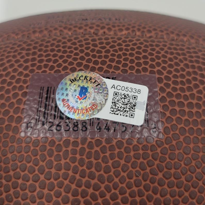 Ron Rivera signed "Super Bowl XX" Wilson Football Bears autograph ~ Beckett BAS