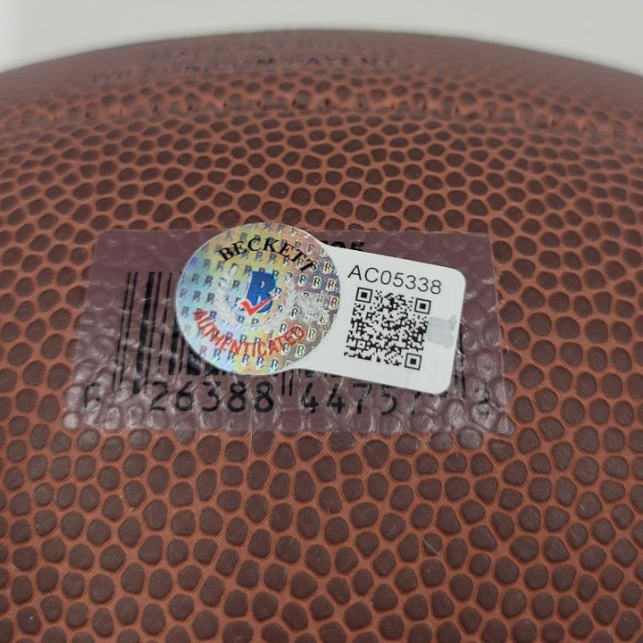 Ron Rivera signed "Super Bowl XX" Wilson Football Bears autograph ~ Beckett BAS