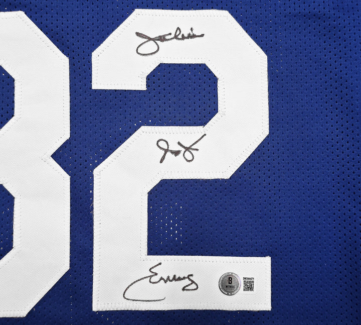 New York Nets Julius "Dr. J" Erving Signed Blue Jersey Beckett Wit