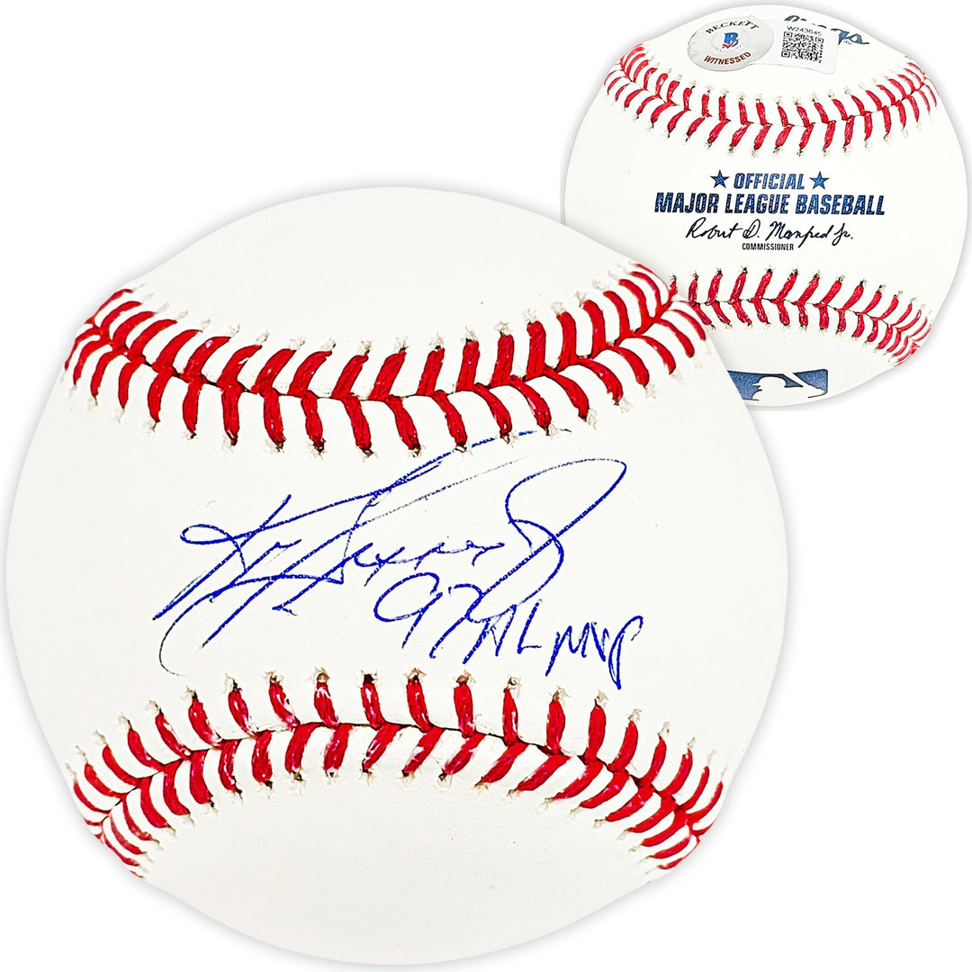 Ken Griffey Jr. Signed Official MLB Baseball Mariners "97 AL MVP" Beckett Wit