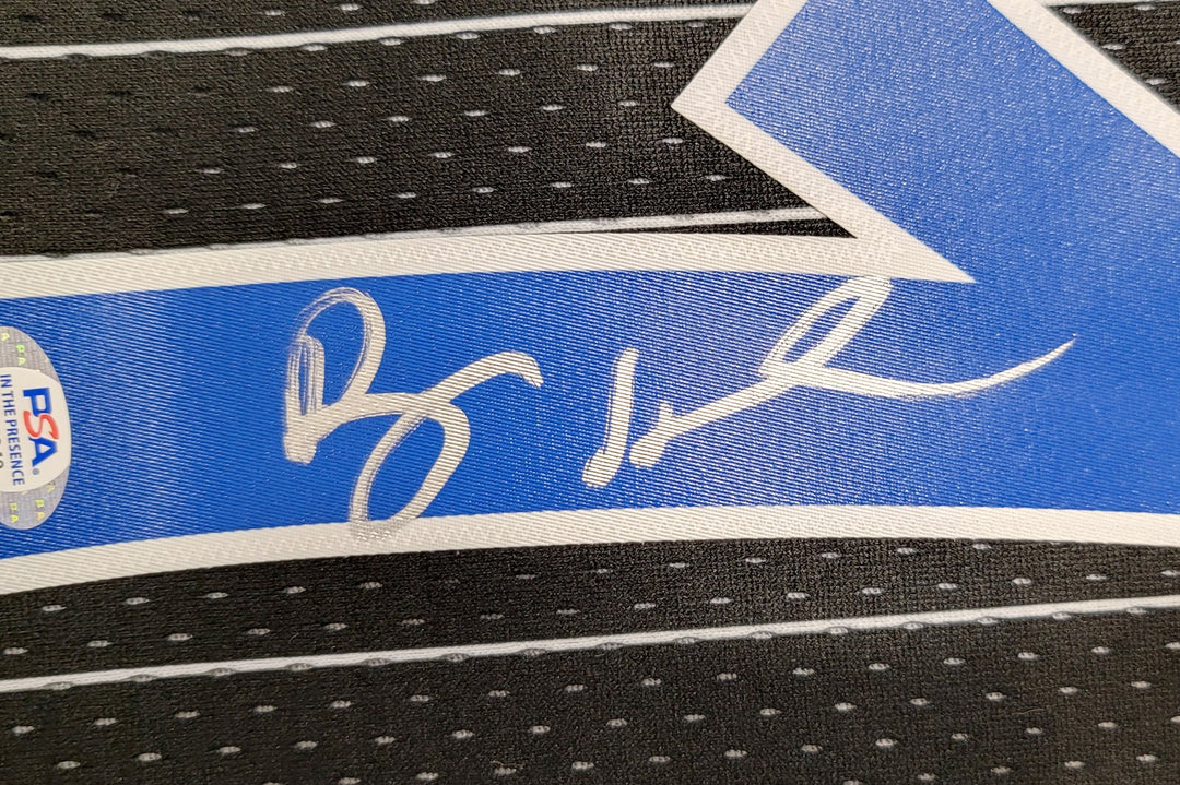 Magic Penny Hardaway Auto Black Auth Mitchell Ness 94-95 Swingman Jersey L PSA