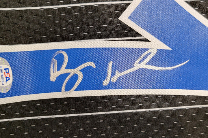 Magic Penny Hardaway Auto Black Auth Mitchell Ness 94-95 Swingman Jersey L PSA