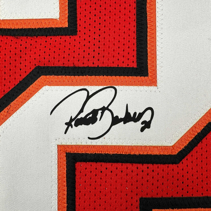 Facsimile Autographed Ronde Barber Tampa Bay Red Reprint Jersey Size Men's XL