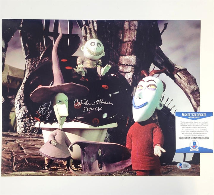 Catherine O'Hara signed "Shock" Nightmare Christmas 11x14 Photo auto Beckett BAS