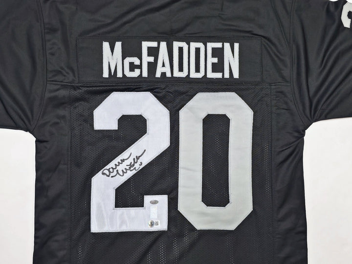 Oakland Raiders Darren McFadden Signed Black Jersey Beckett BAS QR