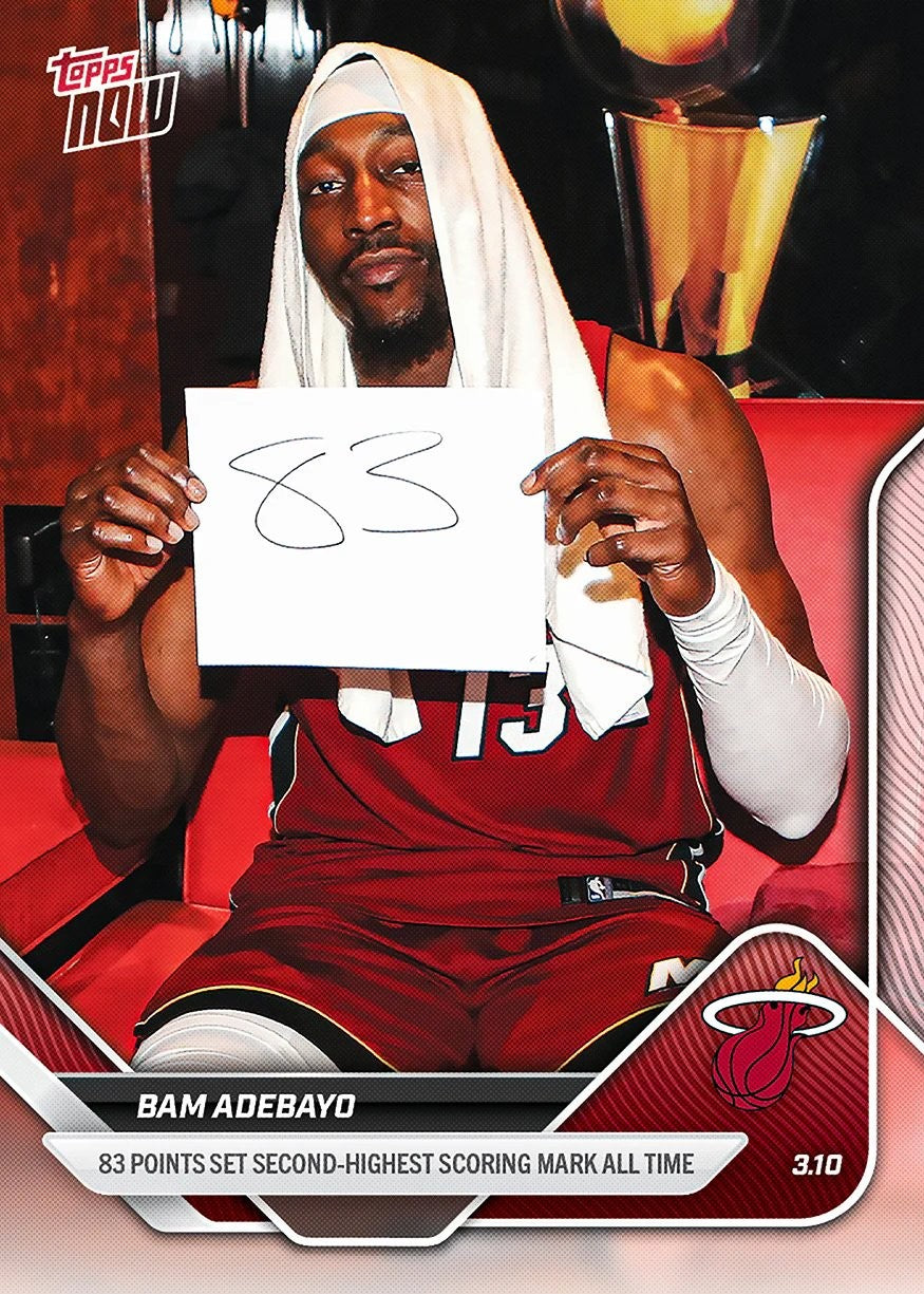 2025 Topps Now Bam Adebayo #201SP Basketball Card