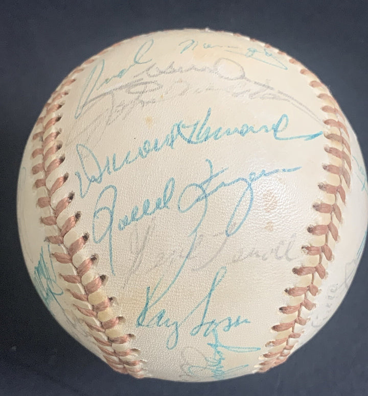 1974 Oakland A's WS Team Signed Baseball 31 Auto Reggie Jackson Jim Hunter Jsa