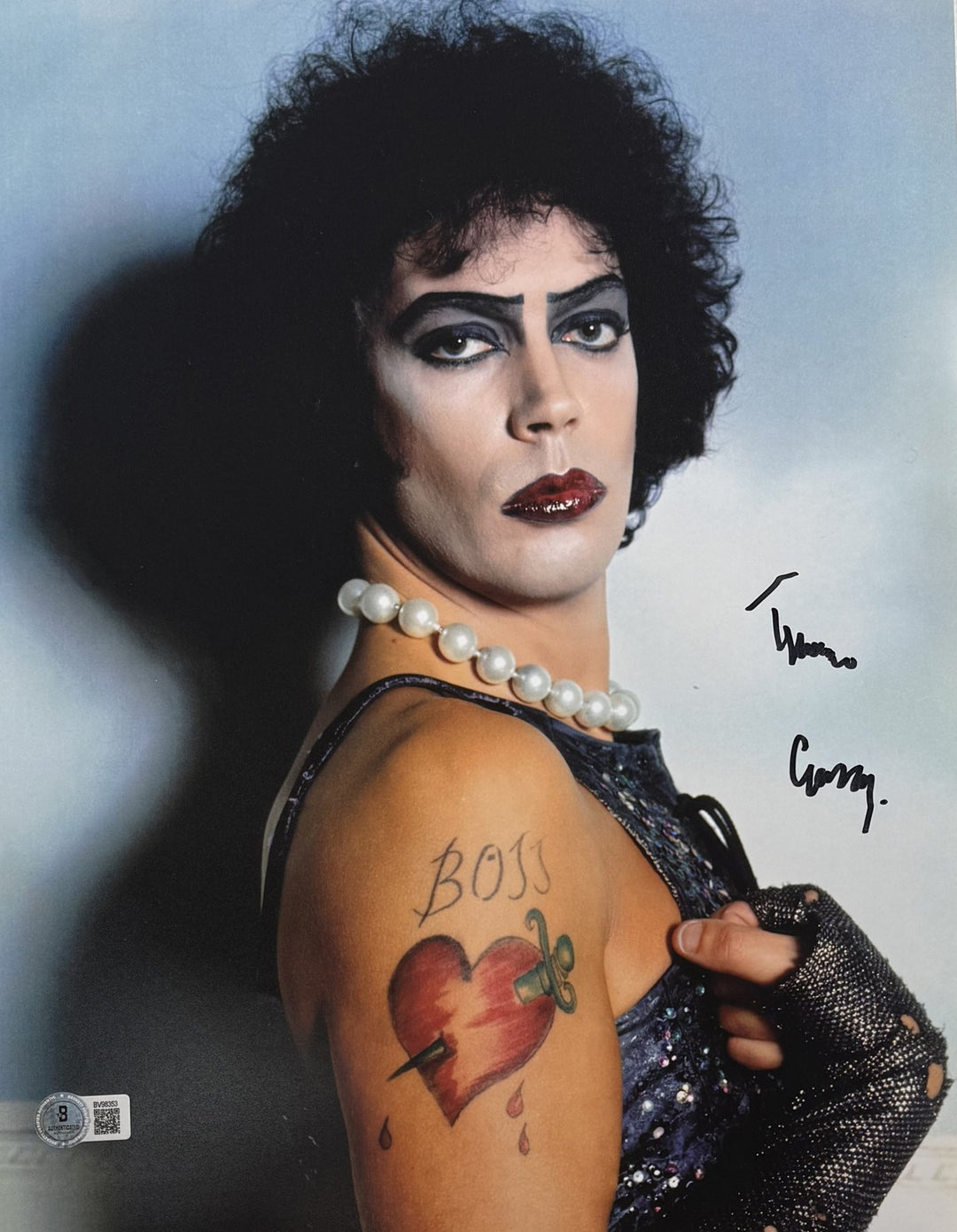 Tim Curry Autographed/Signed Rocky Horror Picture Show 11x14 Photo Beckett 56333