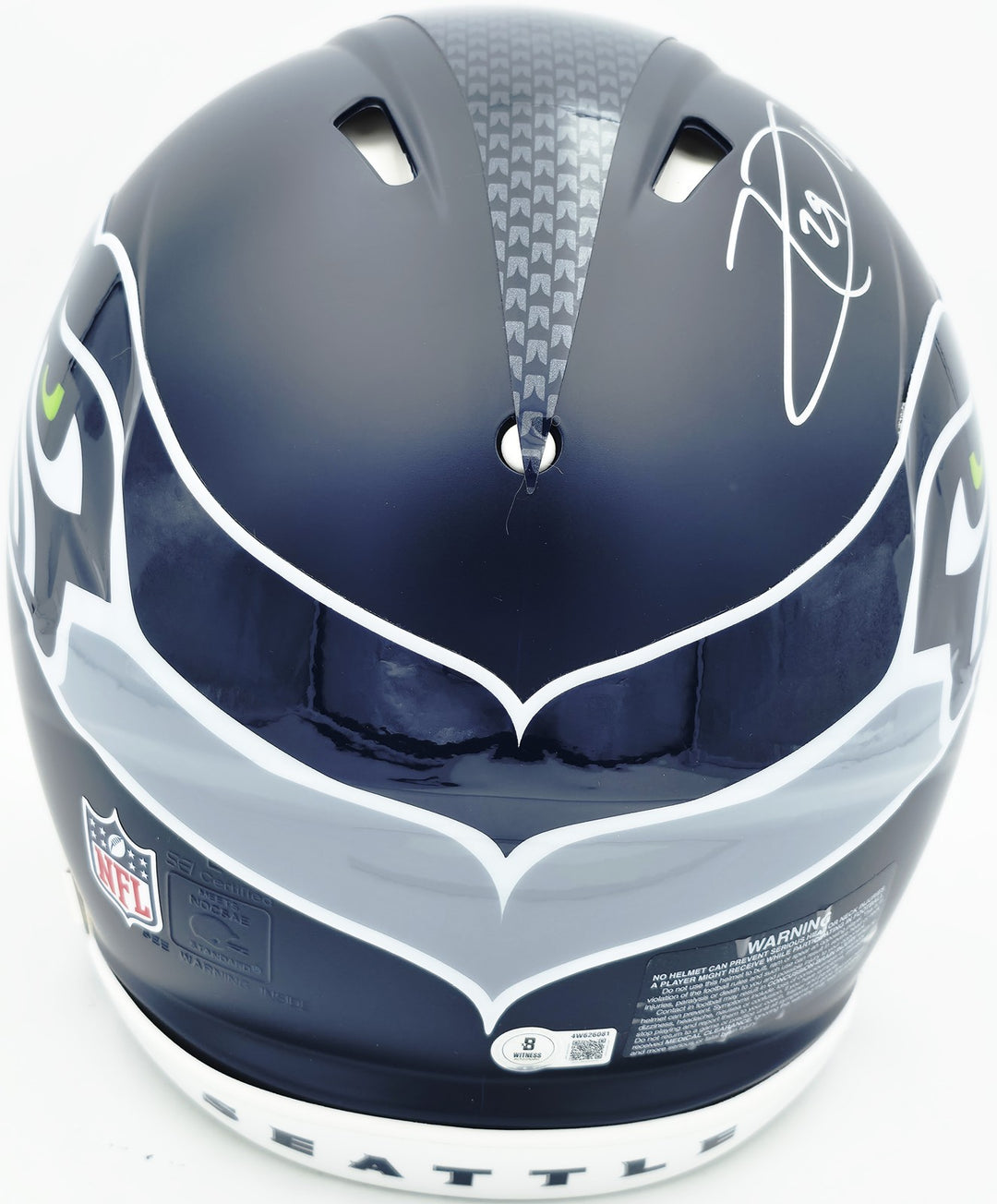 Earl Thomas III Signed Seahawks Blue Full Sz Speed Helmet Beckett Wit