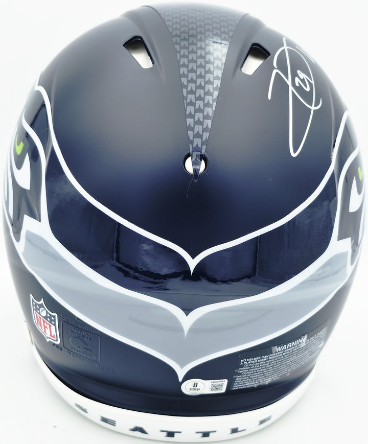 Earl Thomas III Signed Seahawks Blue Full Sz Speed Helmet Beckett Wit