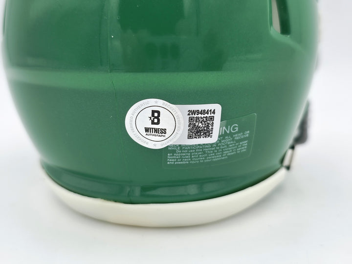 DeSean Jackson Auto Eagles 2023 Alternate Kelly Green Speed Mini Helmet Beckett