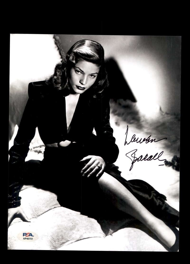 Lauren Bacall PSA DNA Coa Signed 8x10 Photo Autograph