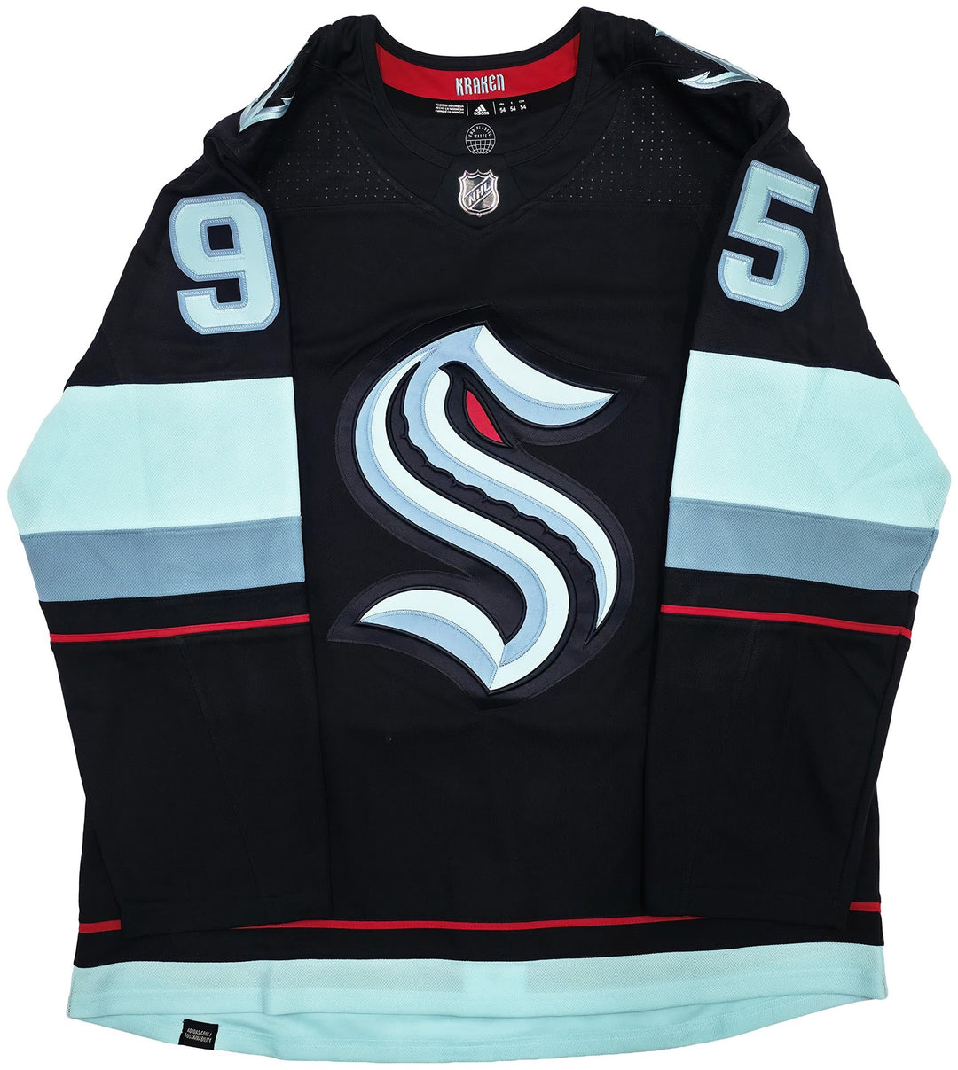 Seattle Kraken Andre Burakovsky Auto Blue Adidas Authentic Primegreen Jersey 54