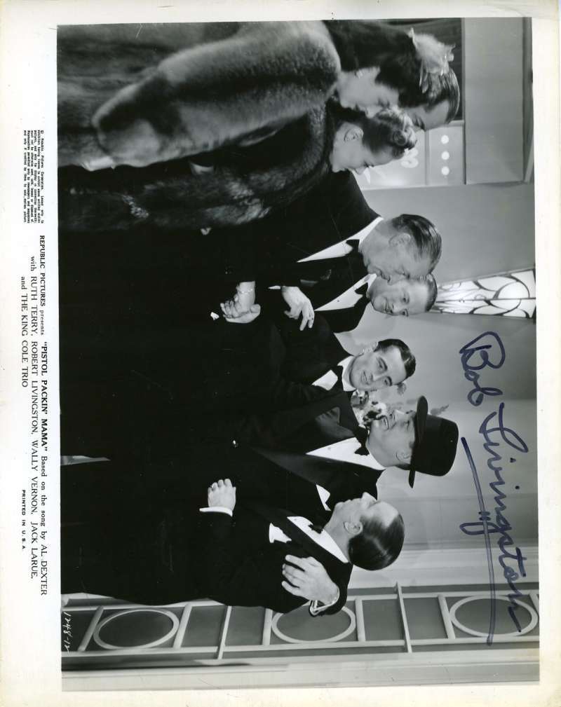 Bob Livingston Psa Dna Coa Hand Signed 8x10 Photo Autograph Authentic