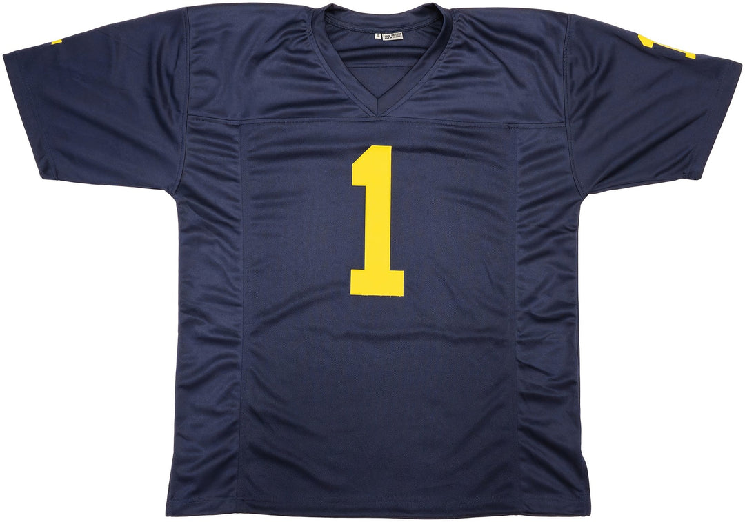 Michigan Wolverines Anthony Carter Autographed Signed Blue Jersey JSA