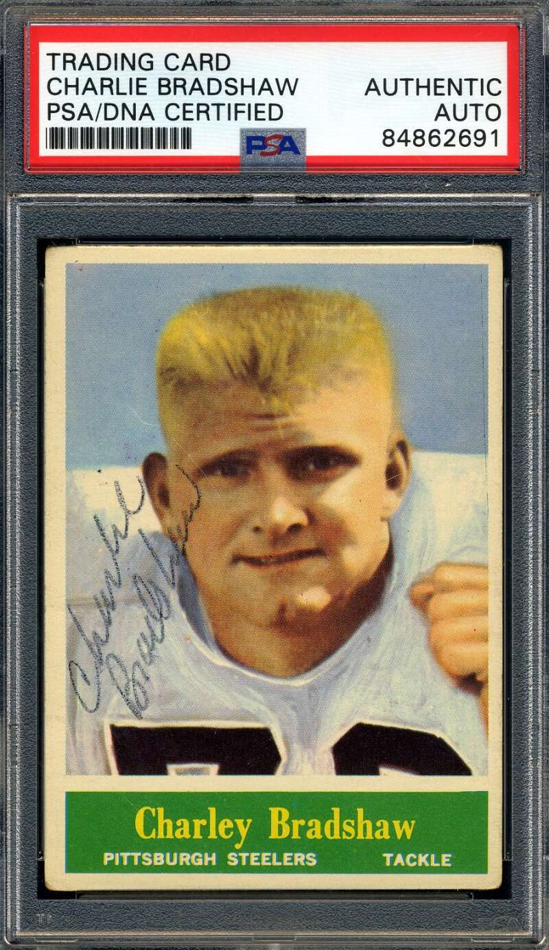 Charlie Bradshaw PSA DNA Signed 1964 Philadelphia Autograph