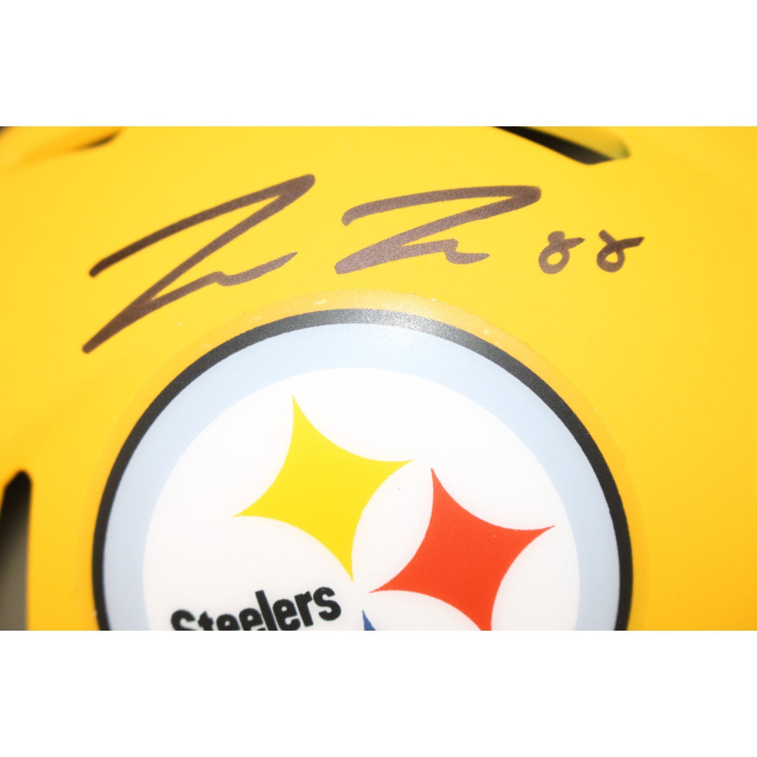 Pat Freiermuth Autographed Pittsburgh Steelers Mini Helmet 25 ALT Beckett 53145