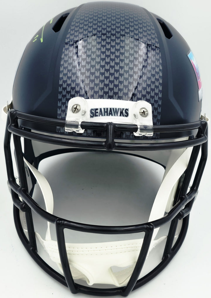 Leonard Williams Signed Seahawks Blue Full Size SB LX Champions Logo Speed