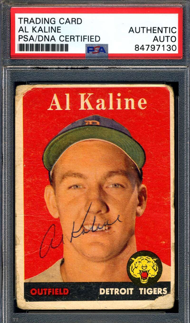 Al Kaline PSA DNA Signed 1958 Topps Autograph