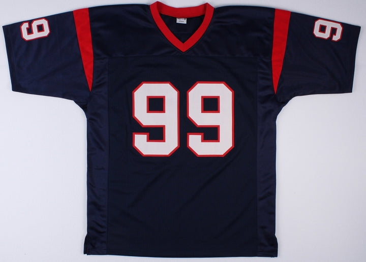 JJ Watt Signed Texans Jersey JSA COA Autograph Houston J.J. Blue