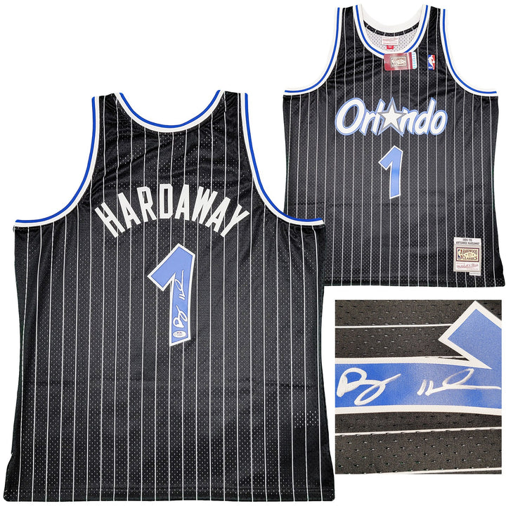 Magic Penny Hardaway Auto Black Mitchell Ness 94 HWC Swingman Jersey XL PSA/DNA