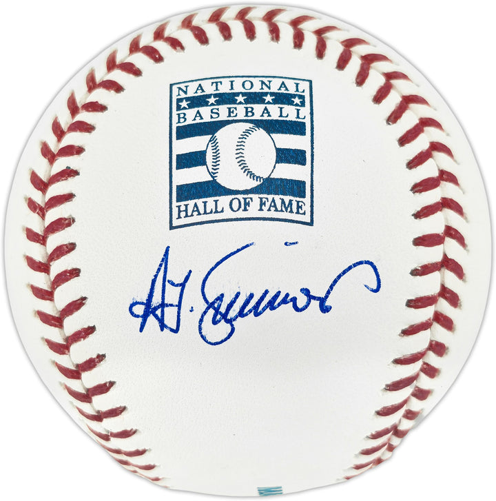 Ted Simmons Auto Official HOF Logo Baseball St. Louis Cardinals Smudge Beckett