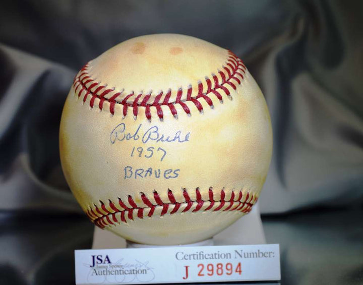 Bob Buhl 1957 Braves Jsa Certed National League Autograph Baseball Authentic Sig