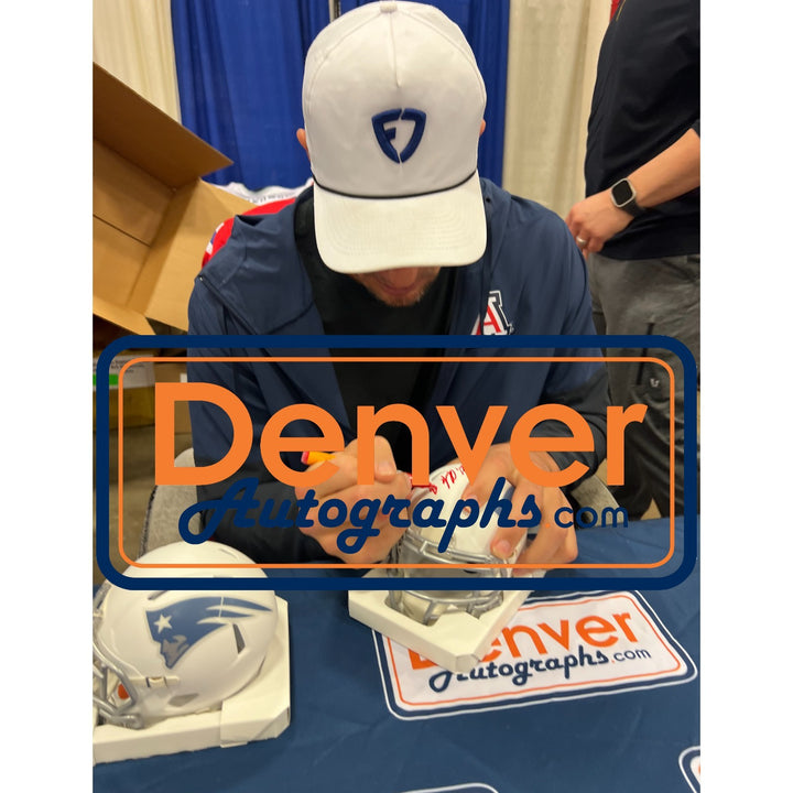 Rob Gronkowski Signed New England Patriots Rivalries Mini Helmet Beckett 54758
