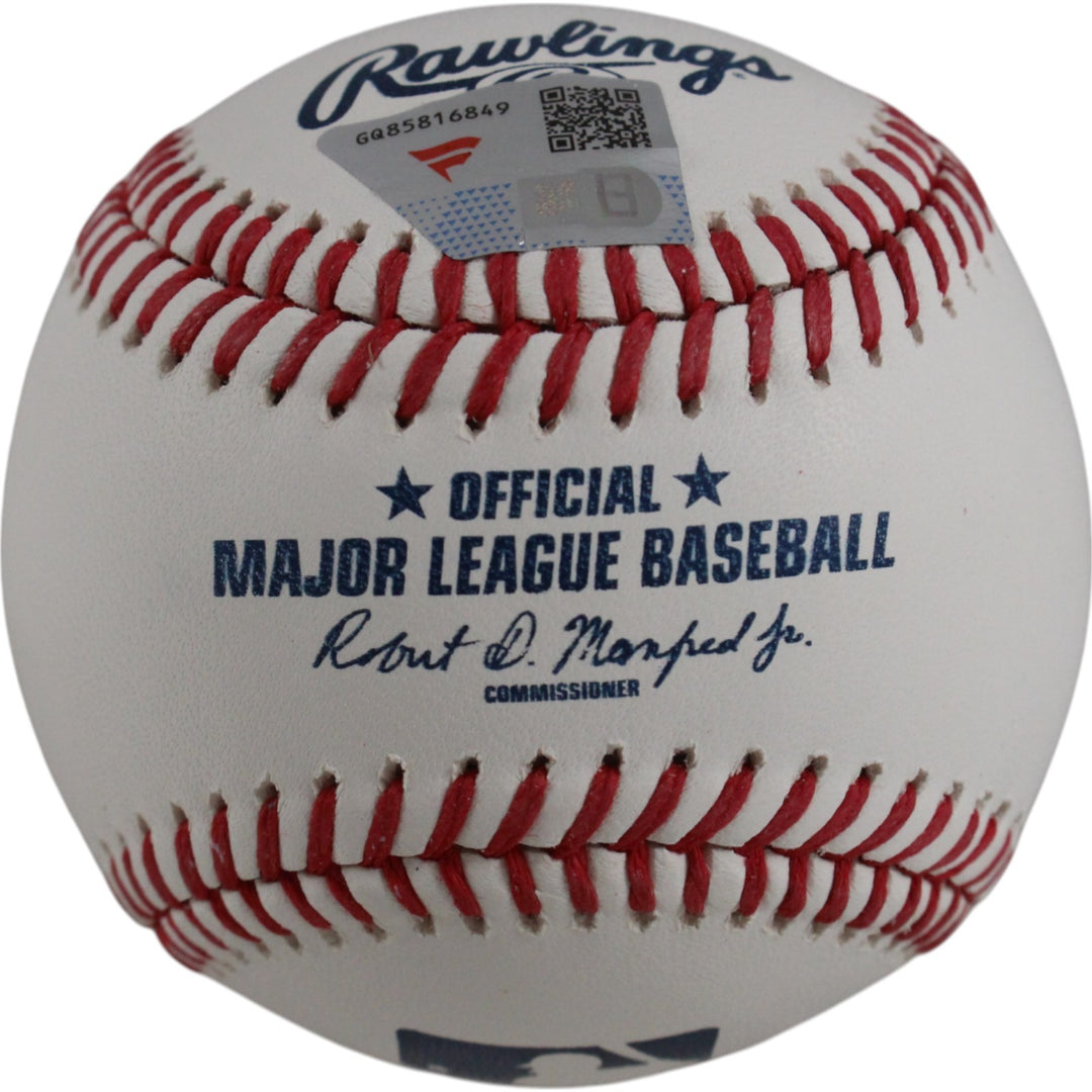Johnny Bench Autographed/Signed Cincinnati Reds OML Baseball Fanatics 50816