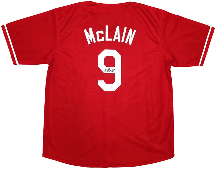 Cincinnati Reds Matt McLain Signed Red Jersey Beckett Witness