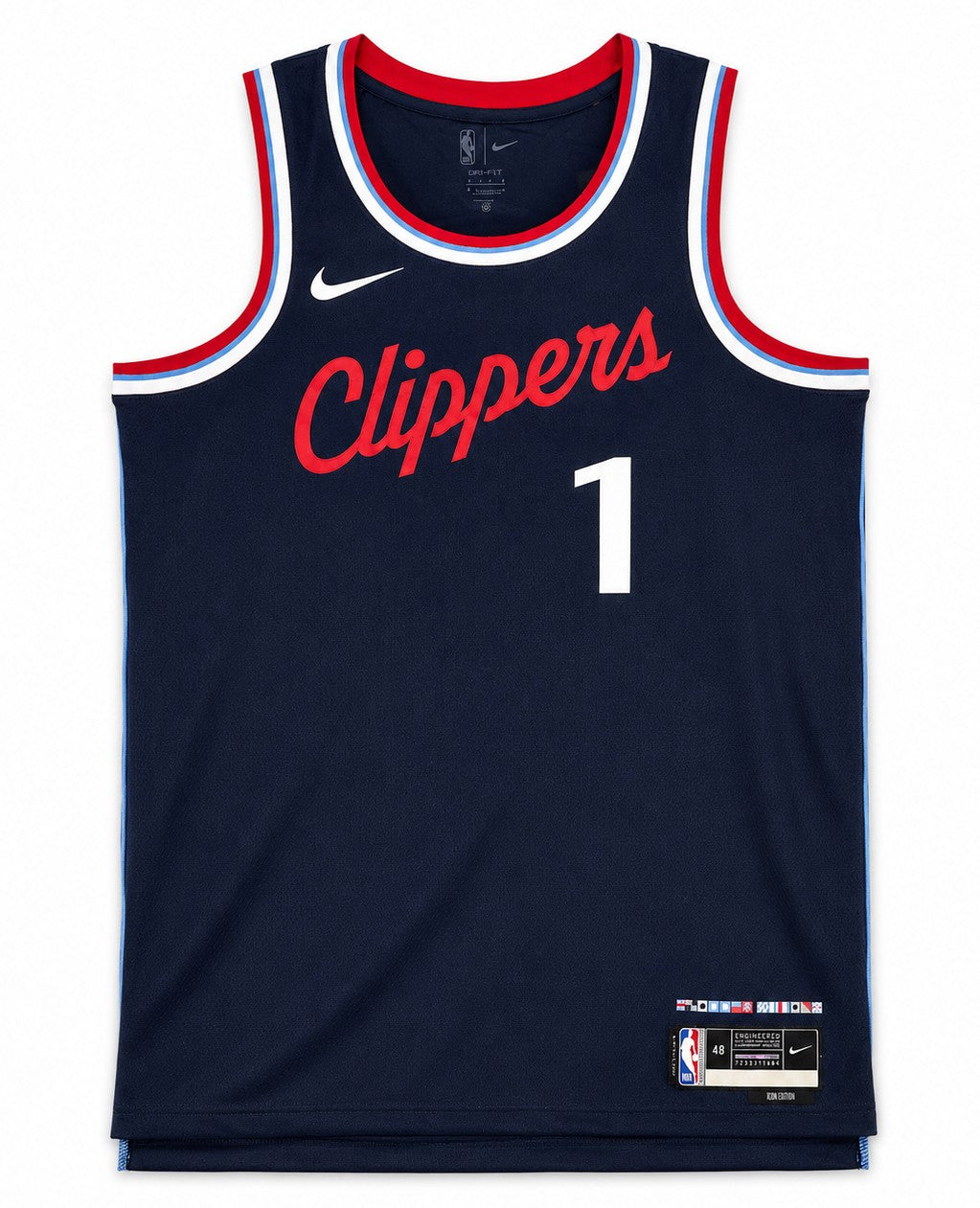Los Angeles Clippers James Harden Signed Blue Nike Swingman Icon Edition Jersey