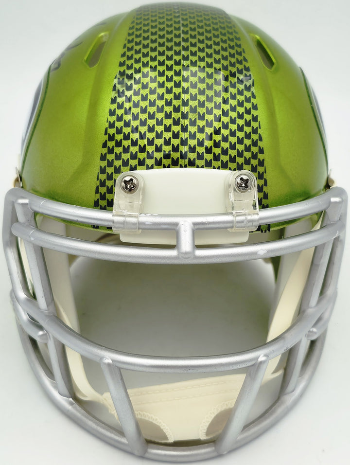 Rashid Shaheed Signed Seattle Seahawks Flash Green Speed Mini Helmet MCS Holo