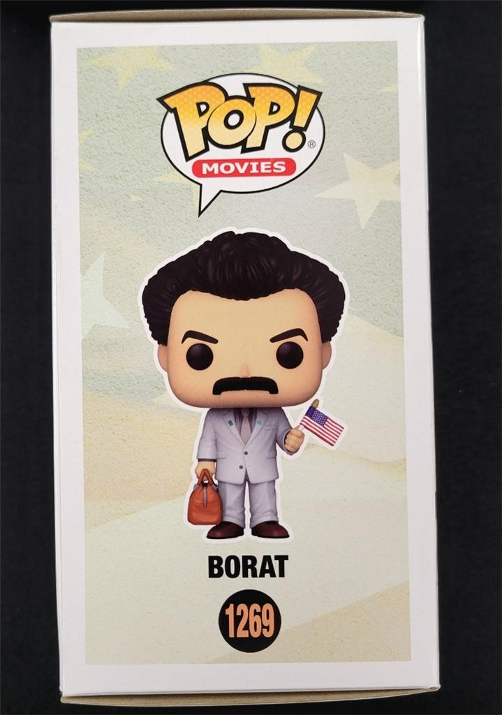 Sacha Baron Cohen signed Borat Funko Pop! 1269 autograph ~ Beckett BAS
