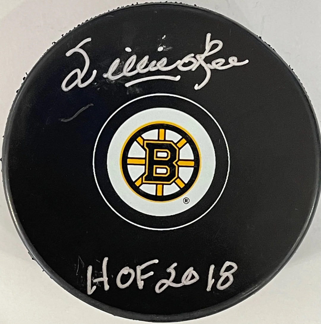 Willie O'Ree Autographed Boston Bruins Official Puck