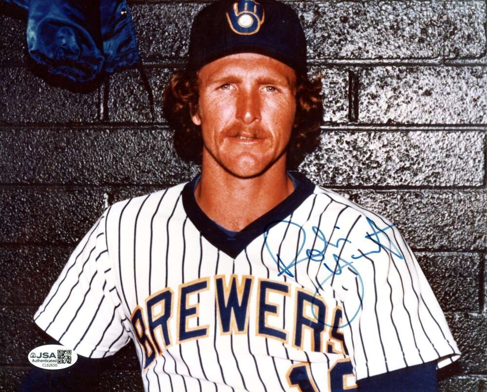 Robin Yount JSA Coa Signed 8x10 Photo Autograph