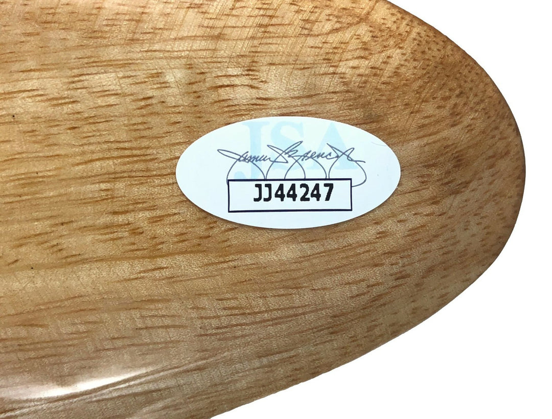 Josh Kerr Hand Signed Wooden Mini Surf Board W/Stand JSA COA Autographed Surfer