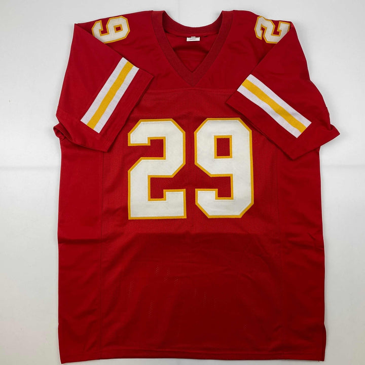 Facsimile Autographed Eric Berry Kansas City Red Reprint Jersey Size Men's XL