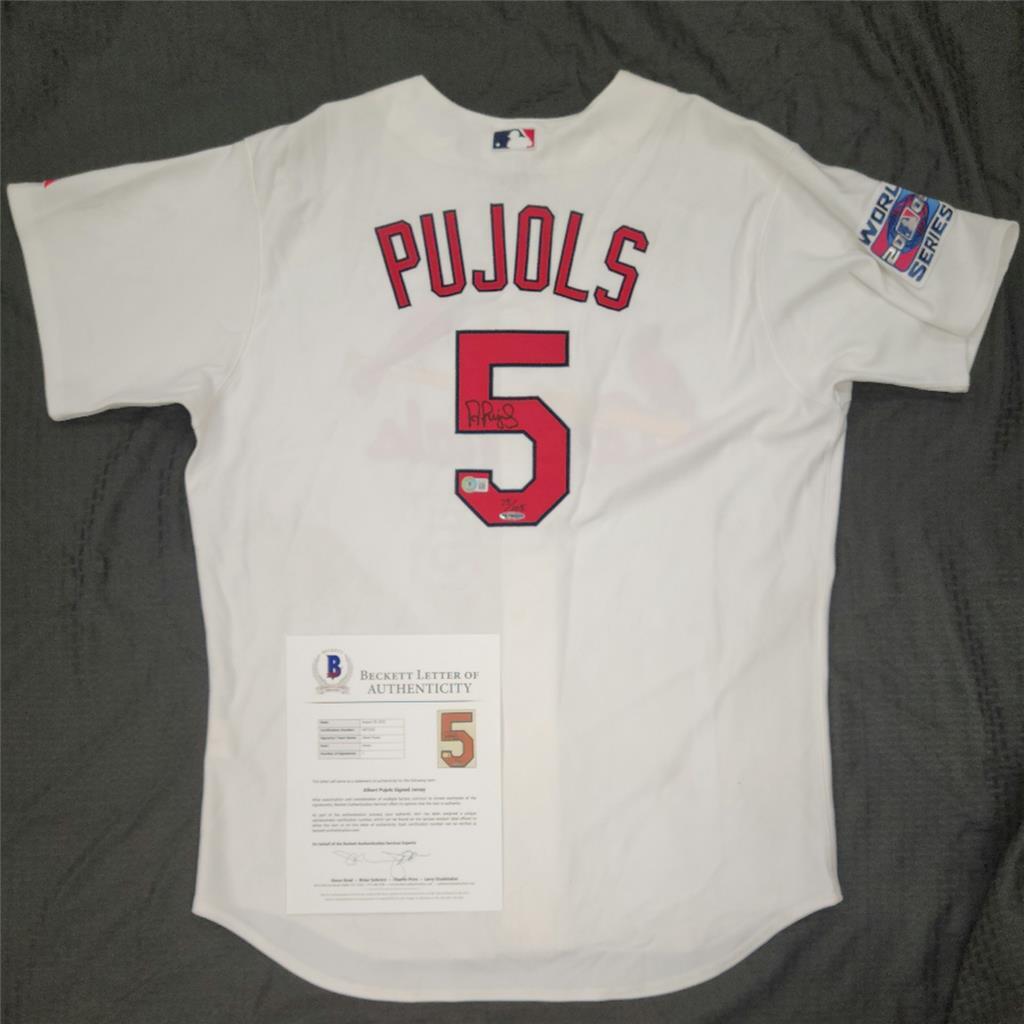 Albert Pujols signed 2006 WS Cardinals Jersey autograph LE /105 Beckett UDA MLB