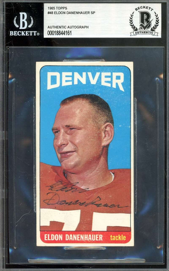 Eldon Danehauer Beckett BAS Signed 1965 Topps SP Autograph